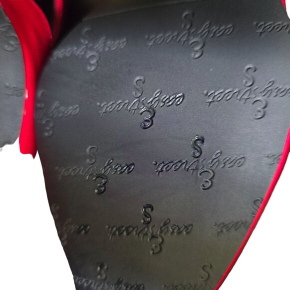 Easy Street Womens Red Patent Leather Heels Size 8 quiet luxury - Picture 7 of 10